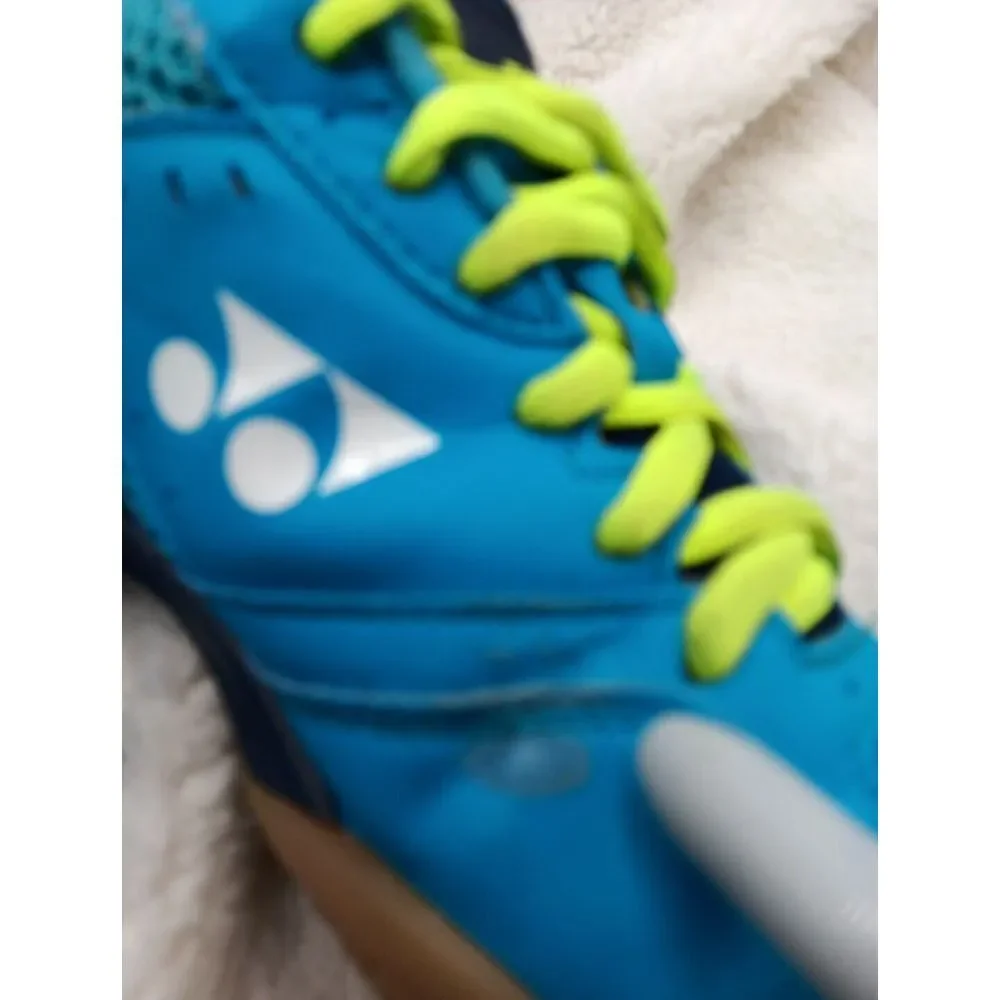 Yonex 30 power cushion badminton Woman's‎ shoes blue yellow Sz 8